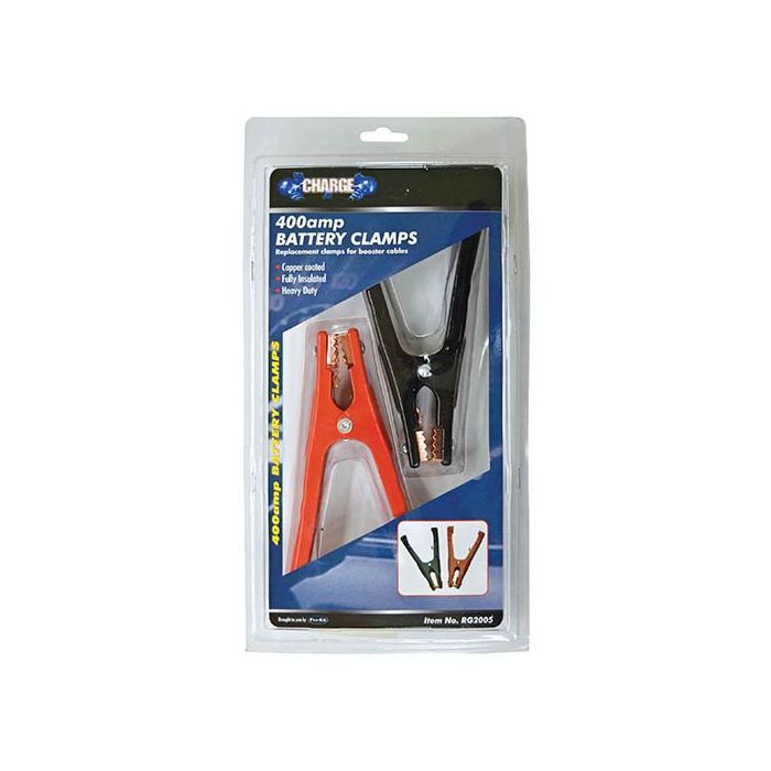Charge Battery Clamps 2Pc 400Amp