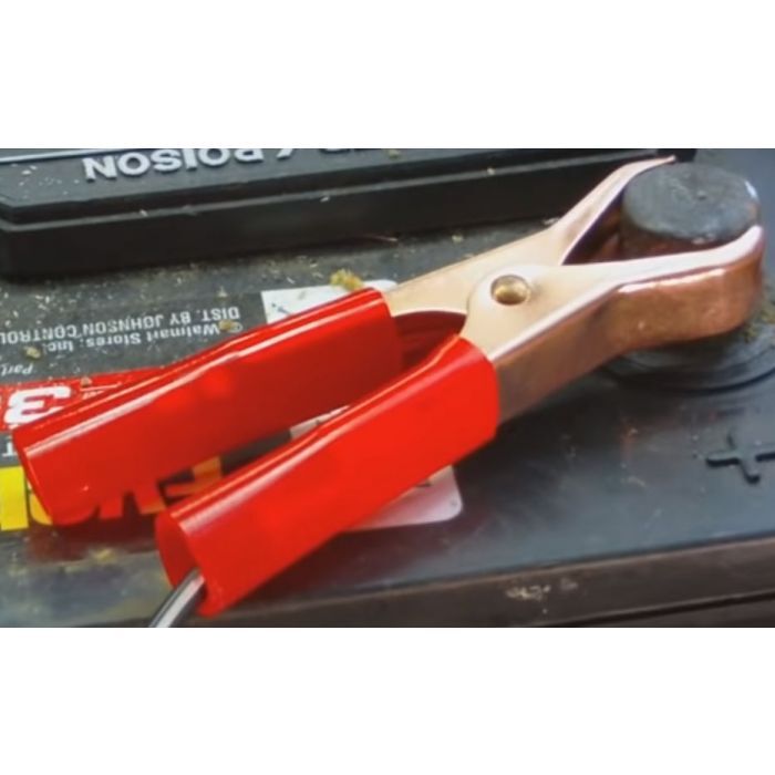 Charge Battery Charging Clamps 2Pc 50Amp Red Blk