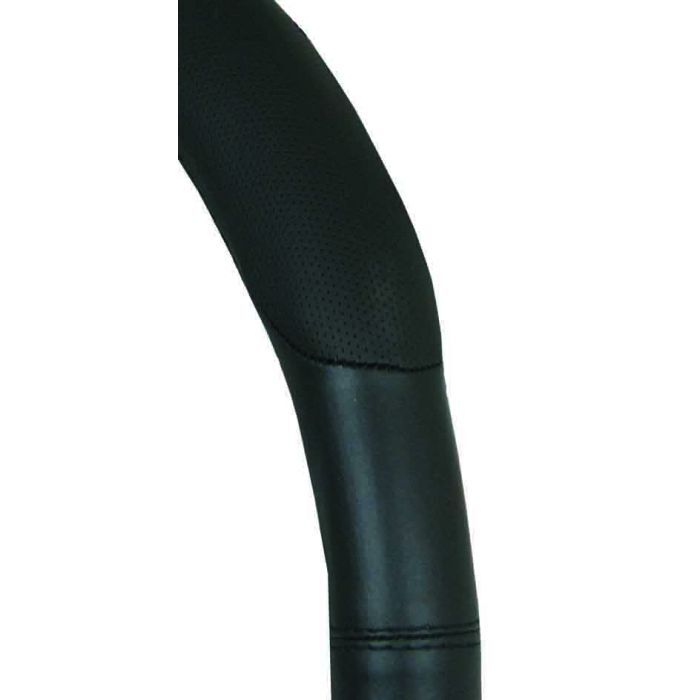 PC Covers 38cm Steering Wheel Cover Soft Grip 3 Pads Black