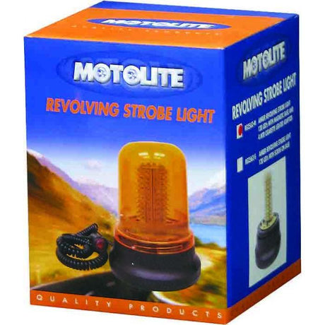 Motolite Revolving/Strobe Light 120Led Amber With Magnetic Base