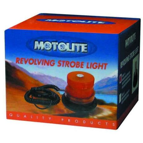 Motolite Revolving/Strobe Light 60Led Amber With Screw On Base