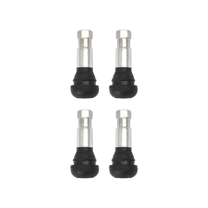 Protyre Tyre Valves 4 Piece Chrome Sleeve Snap-In Valves