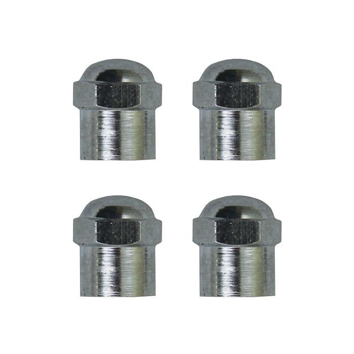 Protyre Valve Caps 4 Piece Chrome Hex