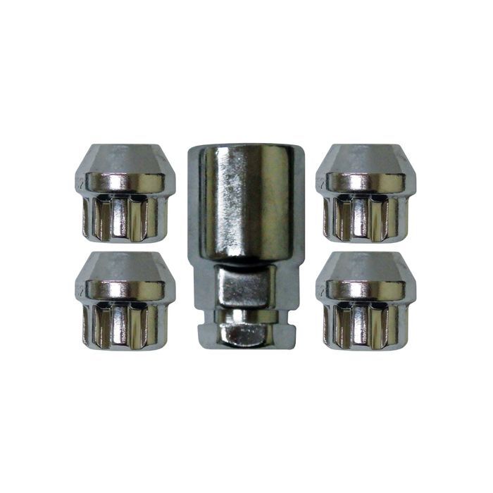 Protyre Lock Nut Set 5Pc Open Ended Steel Wheel 1/2"
