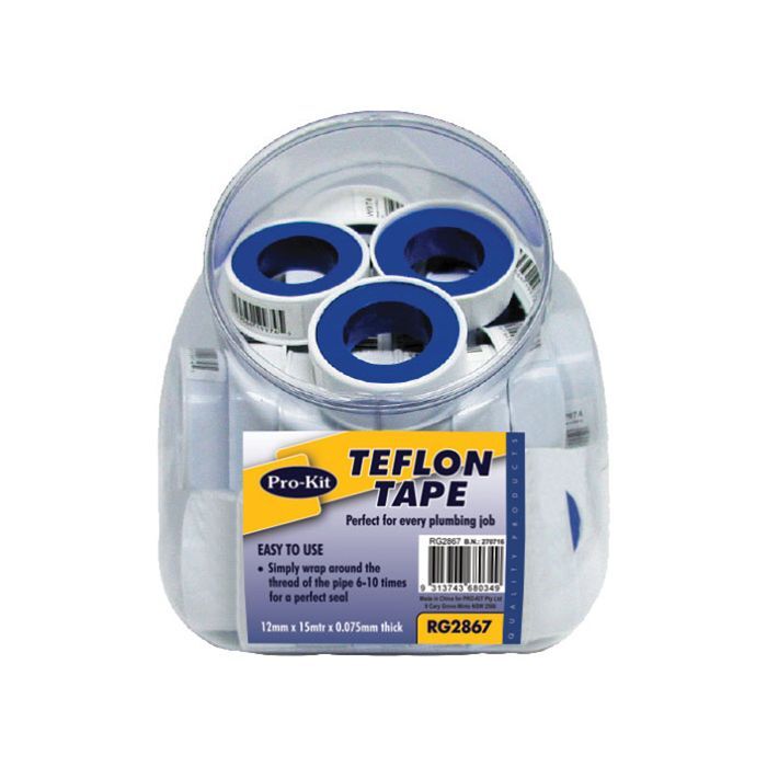 ProKit Teflon Tape 40Pc/Bowl