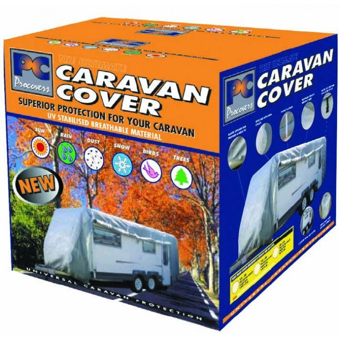 PC Covers Caravan Cover Medium Fits Overall Length 5.4 To 6Mtr/18-20Ft (6 x 2.6 x 2.38Mtrs)