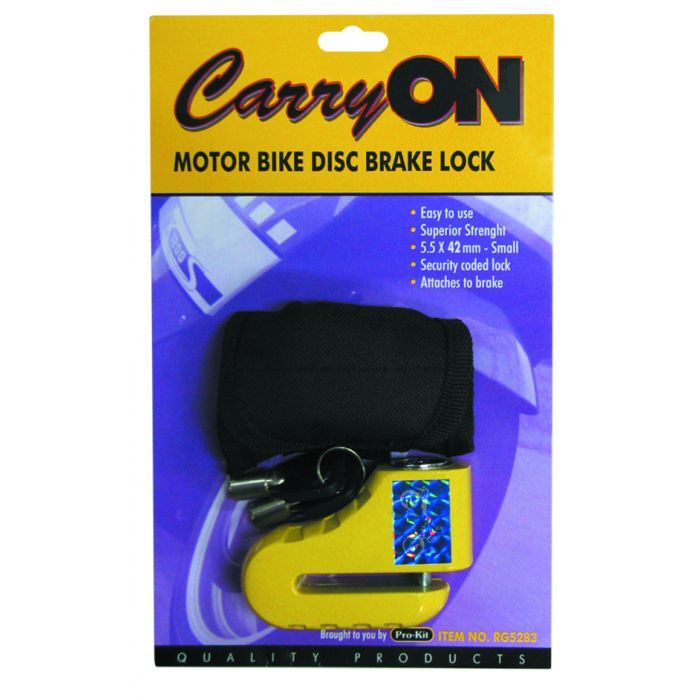 Loadmaster Motorbike Small Disc Brake Lock