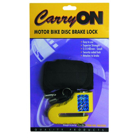 Loadmaster Motorbike Small Disc Brake Lock