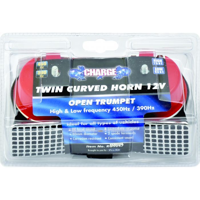 Charge Horn Twin Curved High Low 12V Rg9047