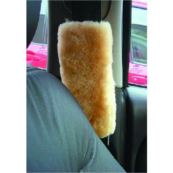 PC Covers Seat Belt Buddies Beige Sheep Skin