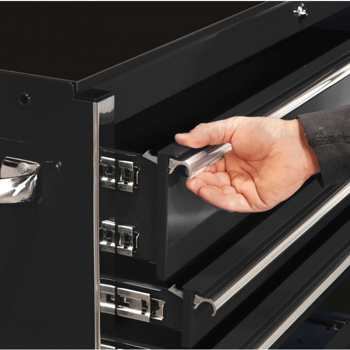 ProKit Rx Series 183cm (72") Black 19 Drawer Roller Cabinet