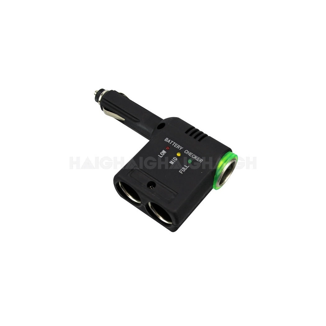 3 Way Socket with Led Cig Lighter Type