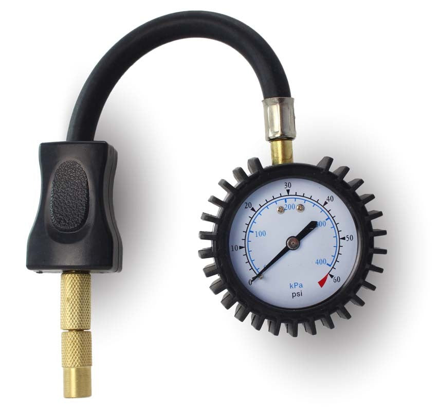 Tyre Gauge 3 In 1 with Air Hose 10-60Psi