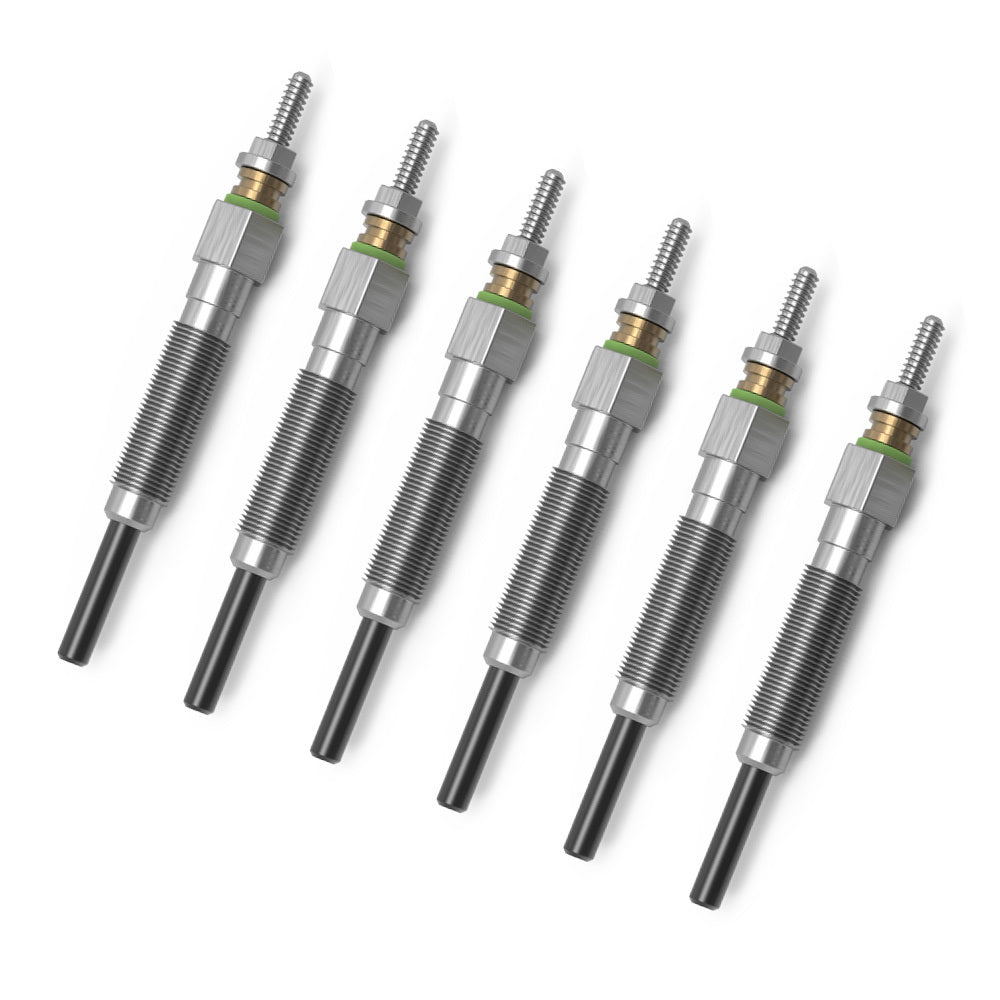FIERYRED 6pcs Glow Plugs FIT Nissan Patrol GQ Diesel 6cyl/ Maverick DA 88-99