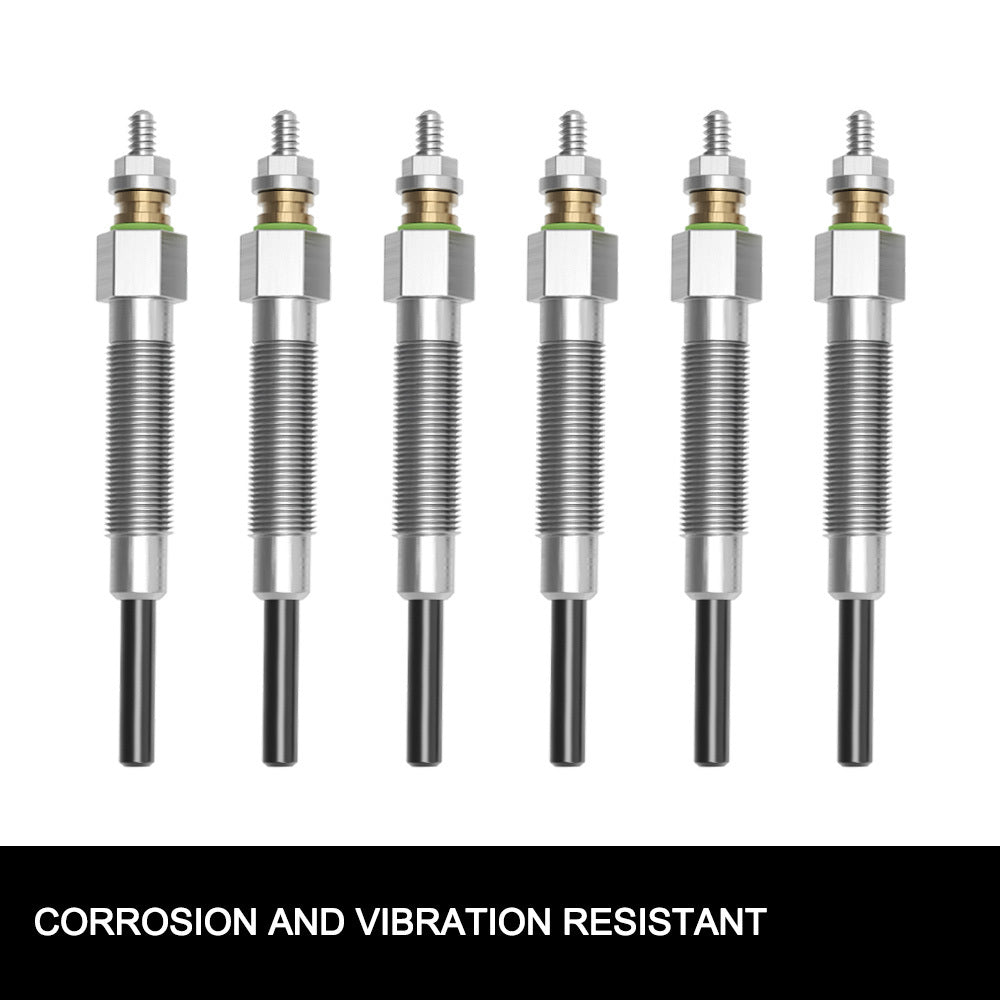 FIERYRED 6pcs Glow Plugs FIT Nissan Patrol GQ Diesel 6cyl/ Maverick DA 88-99