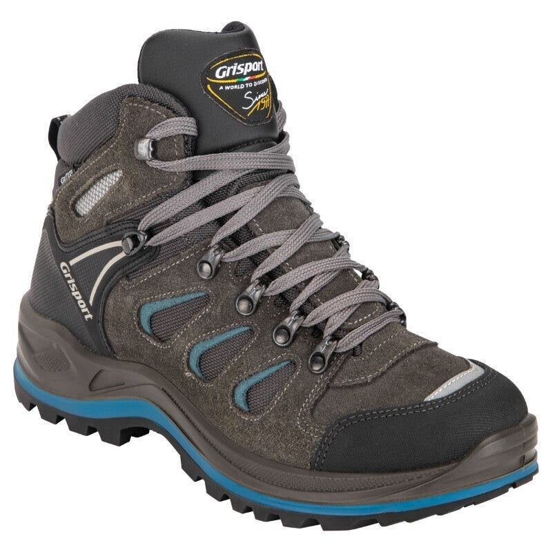 Grisport Flinders Mid WP Grey/Black/Blue Hiking Boots
