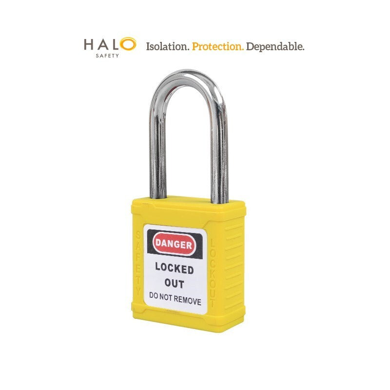 Halo Safety 38mm Safety Lock Yellow KD One Key