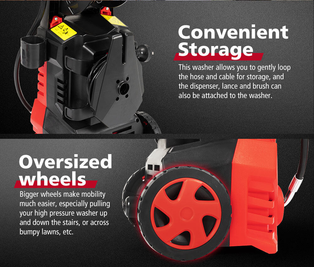 Fieryred High Pressure Washer Cleaner 3500PSI Electric Water Gurney Pump 10M Hose