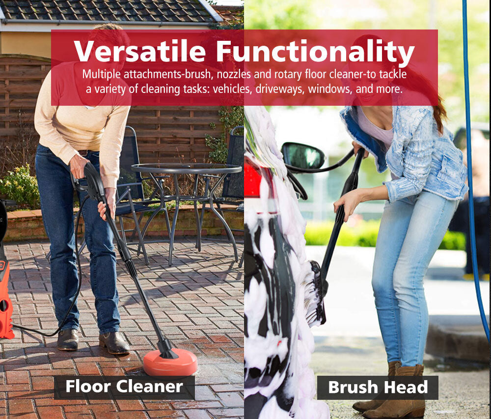 Fieryred High Pressure Washer Cleaner 3500PSI Electric Water Gurney Pump 10M Hose