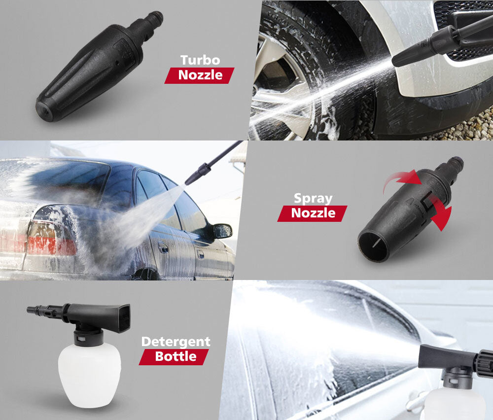 Fieryred High Pressure Washer Cleaner 3500PSI Electric Water Gurney Pump 10M Hose