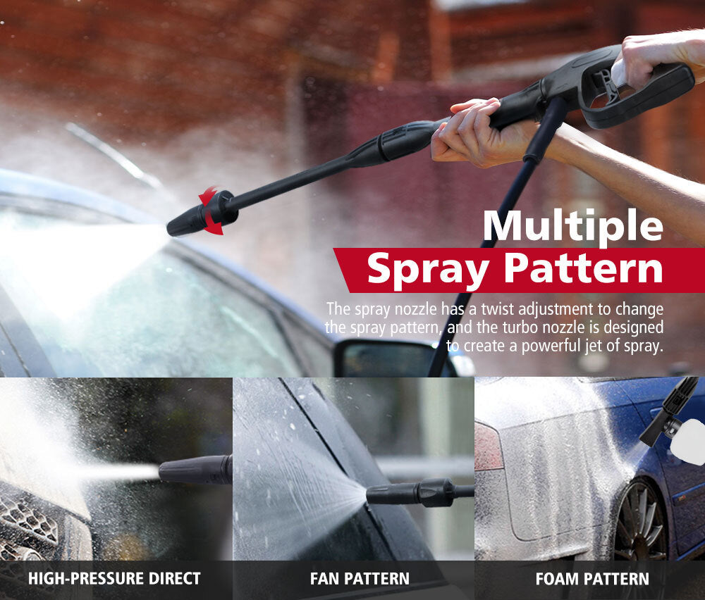 Fieryred High Pressure Washer Cleaner 3500PSI Electric Water Gurney Pump 10M Hose