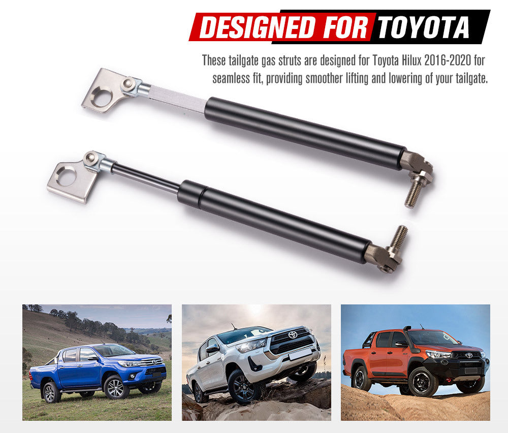 Easy Up & Slow Down Tailgate Strut Kit for Toyota Hilux 2016-2020 Tailgate Assistant