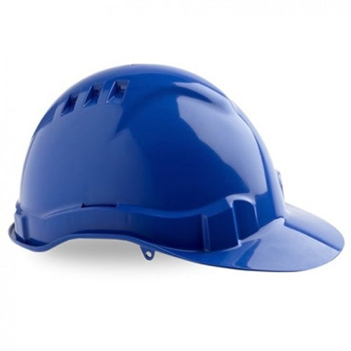 MaxiSafe Blue MaxiGuard Vented Hardhat - Sliplock Harness HVS590-B