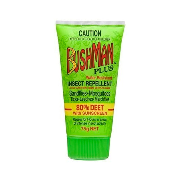 12x Bushman Personal Insect Repellent Plus Sunscreen Drygel 75g