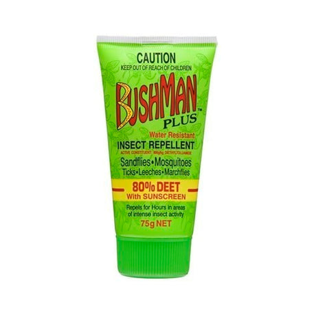 12x Bushman Personal Insect Repellent Plus Sunscreen Drygel 75g