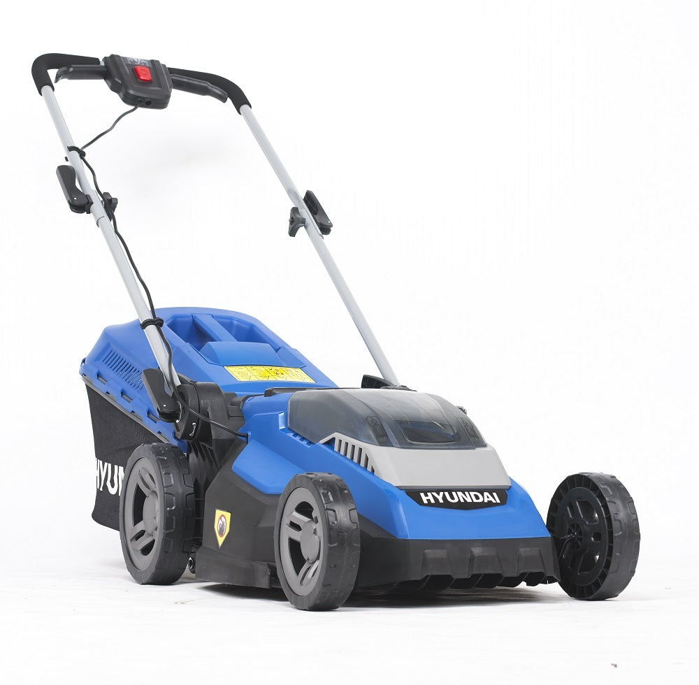 Hyundai 40V Battery 15" Lawn Mower Plastic Deck with 2Ah Lithium Battery and Charger