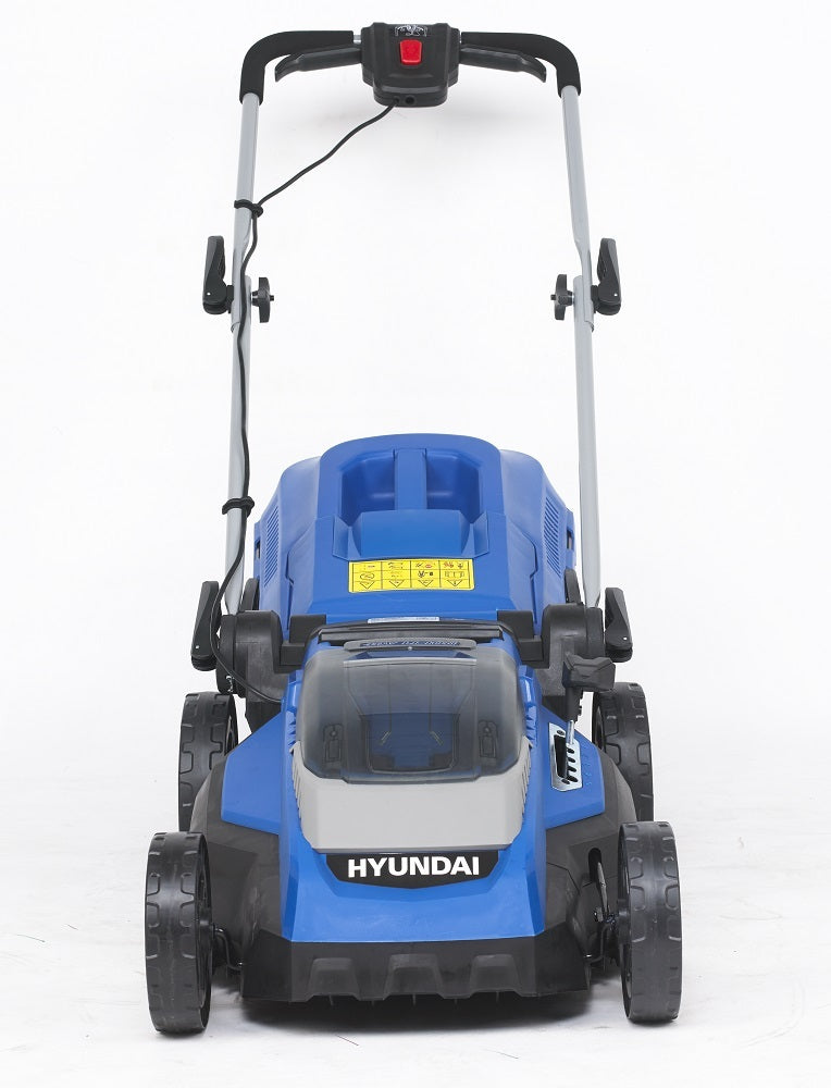 Hyundai 40V Battery 15" Lawn Mower Plastic Deck with 2Ah Lithium Battery and Charger