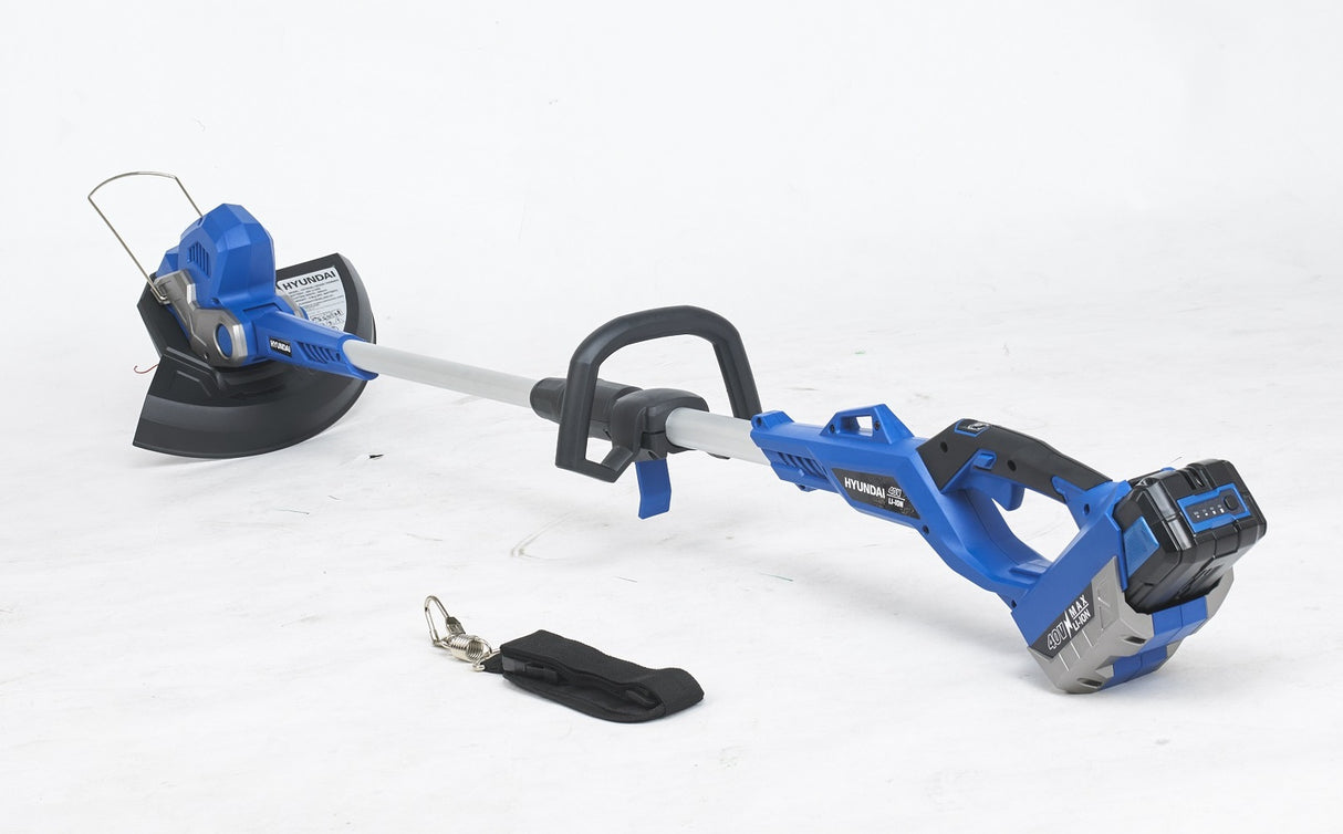 Hyundai 40V Battery Grass Trimmer 13" 2Ah Lithium Battery and Charger