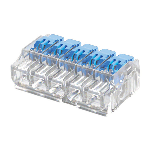 Ideal Electrical 5 Port GEN II Lever Wire Connector 0.14-4mmý, 32A (Jar of 40)