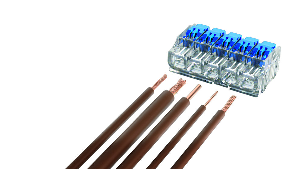 Ideal Electrical 5 Port GEN II Lever Wire Connector 0.14-4mmý, 32A (Jar of 40)