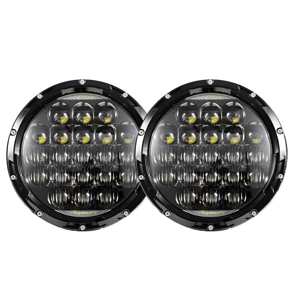 2x 7inch LED Headlights Insert Hi-Lo Beam DRL for Jeep Wrangler Patrol GQ