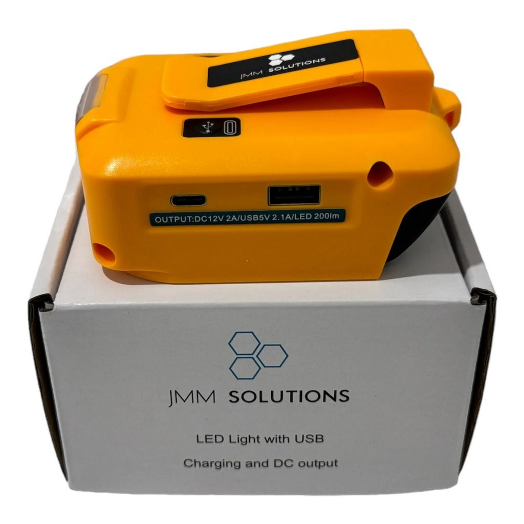 Dewalt Compatible USB & 12V Charger with LED