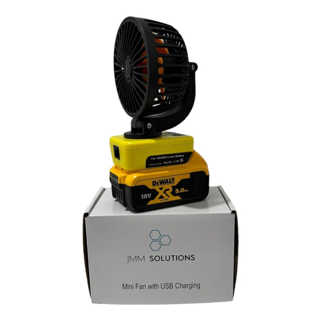 Dewalt Compatible 18v 100mm Fan with USB Charger