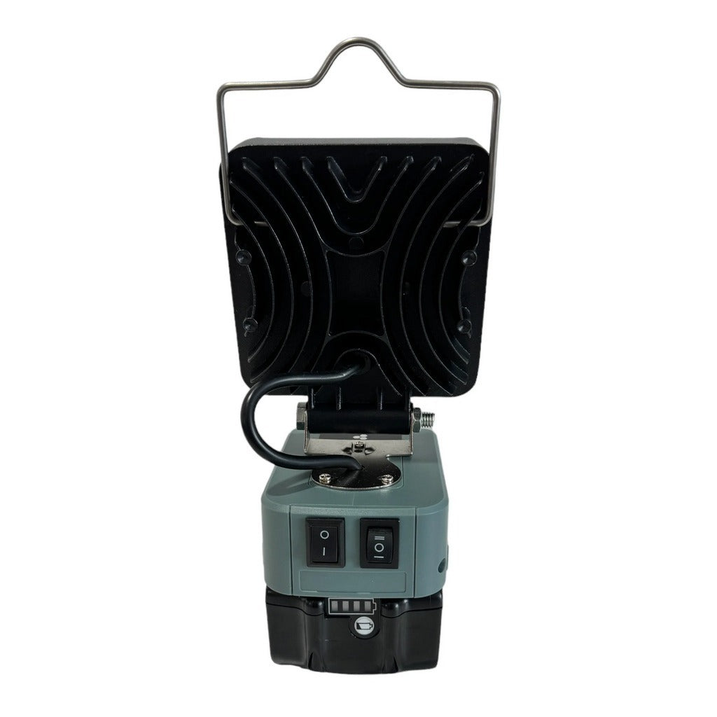 Makita Compatible 18v White & Orange LED Light with USB Charger