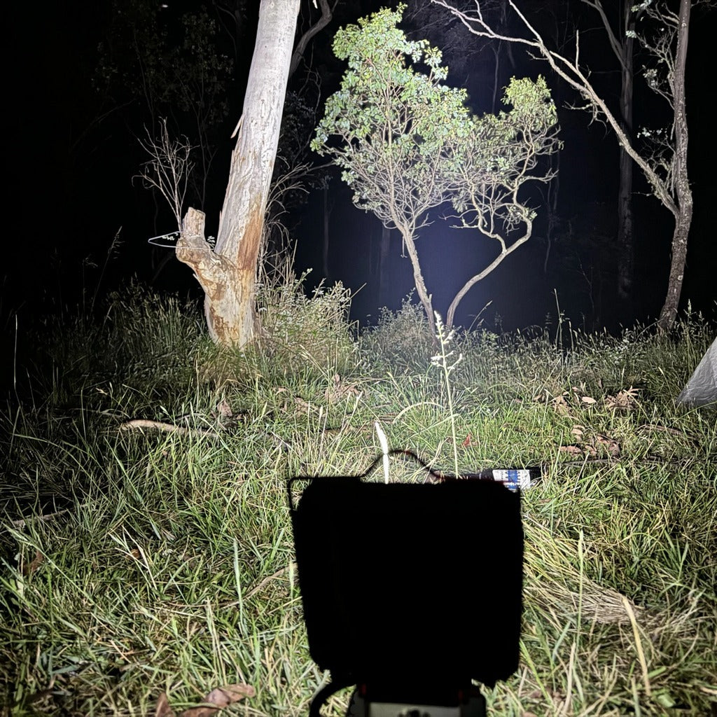 Milwaukee Compatible 18v White & Orange LED Light with USB Charger