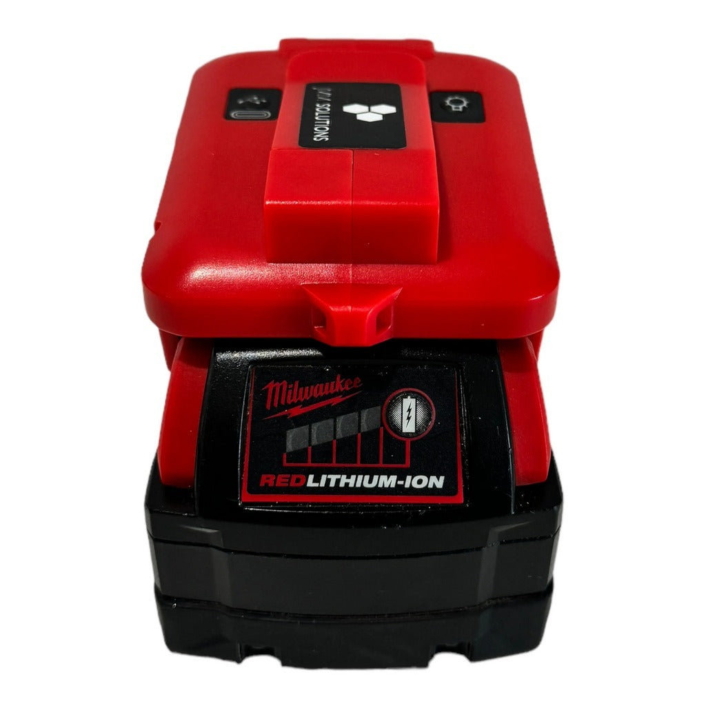 Milwaukee Compatible USB & 12V Charger with LED