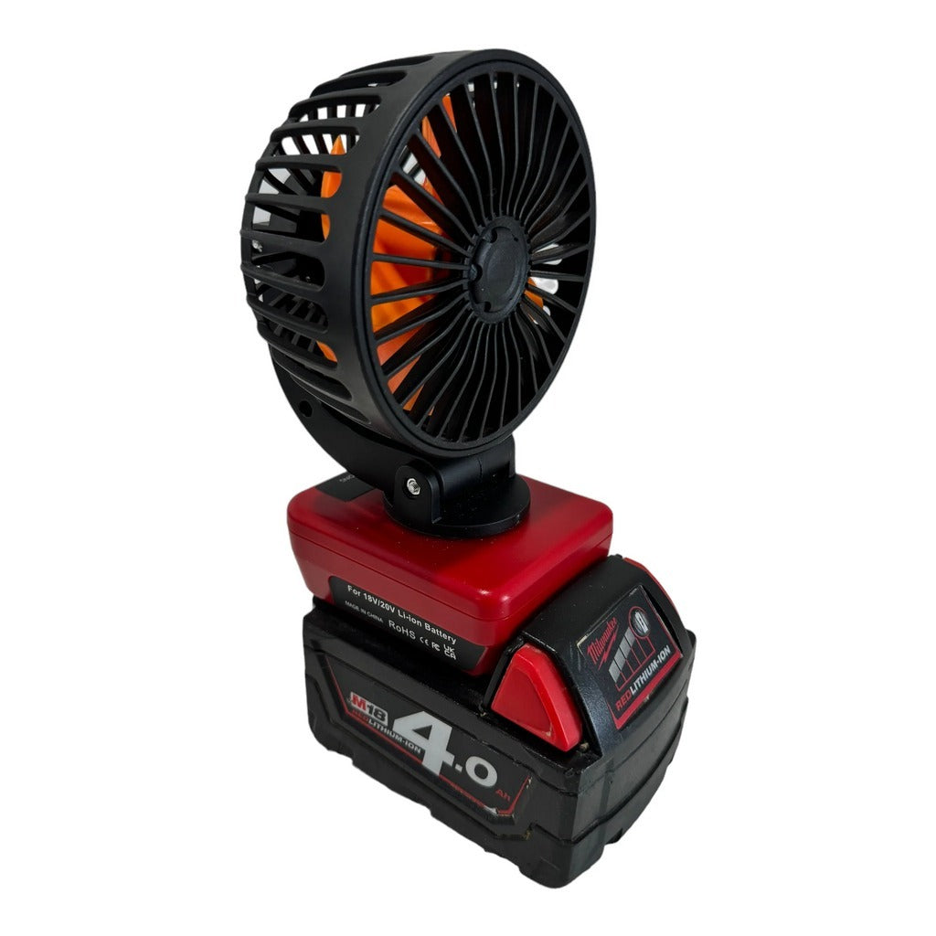 Milwaukee Compatible 18v 100mm Fan with USB Charger