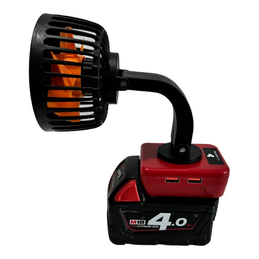 Milwaukee Compatible 18v 100mm Fan with USB Charger