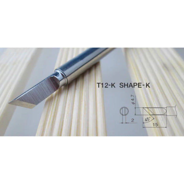Large Chisel Solder Tip T12-K