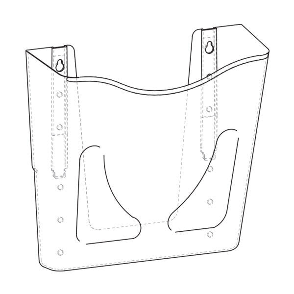 Portrait A4 Wall Pocket Smoke