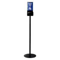 DEFLECTO HAND SANITISER STAND - WITH A4 SIGN HOLDER