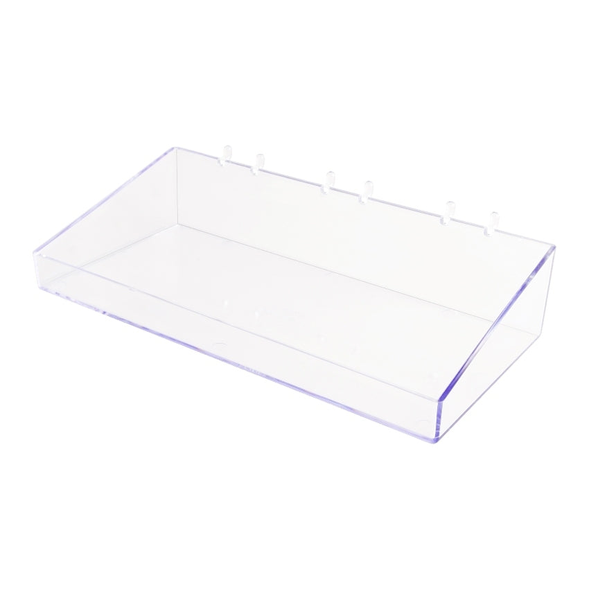 Pegboard DISPLAY TRAY 250x120mm Clear.