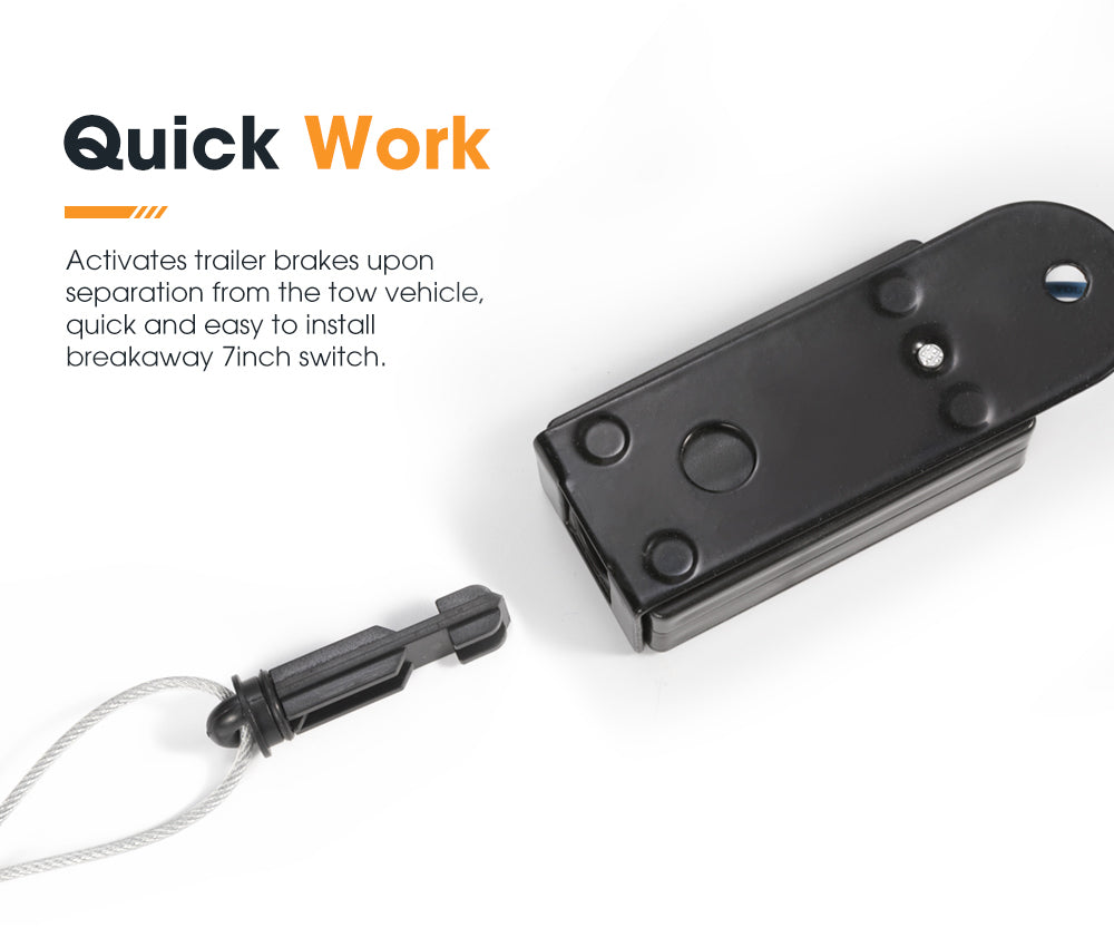 SAN HIMA Break Away System with Battery& Switch Trailer Float Boat Electric Breakaway