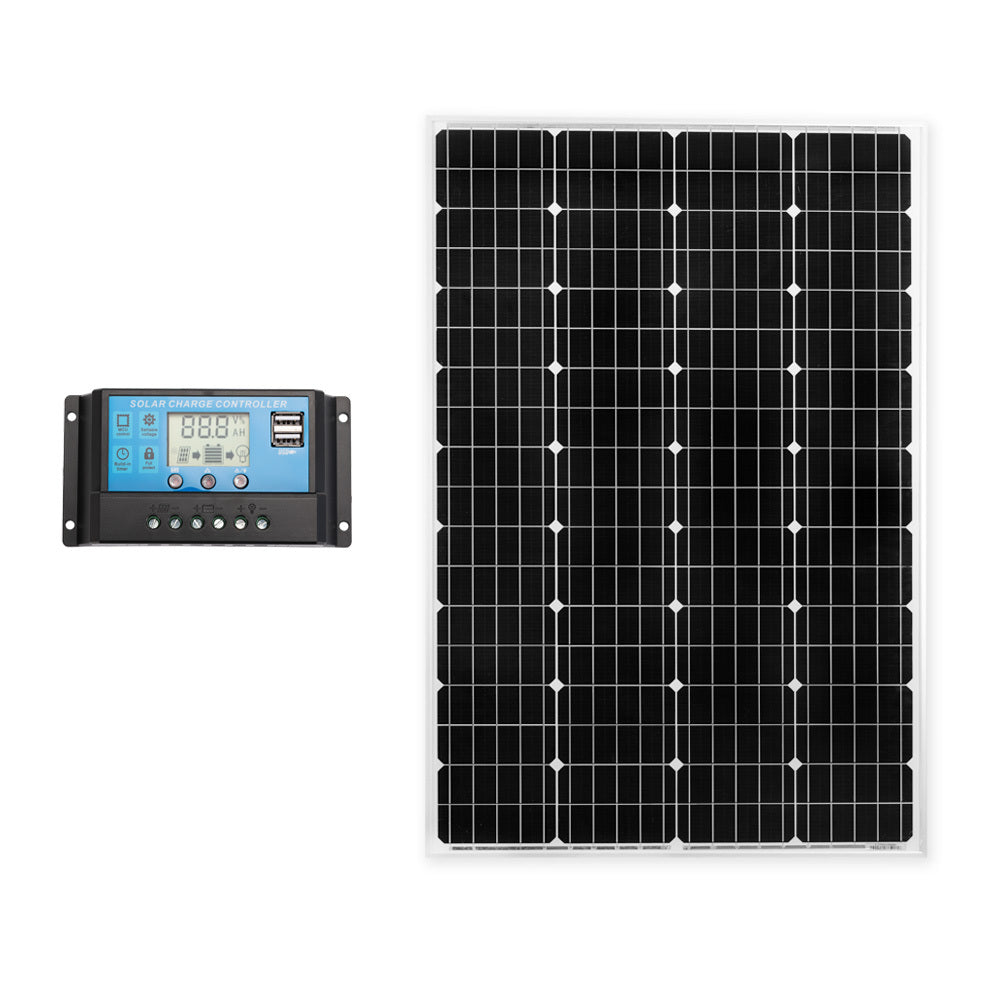 ATEM POWER 130W Solar Panel Kit Mono Generator Caravan Camping Power Battery Charging 12V