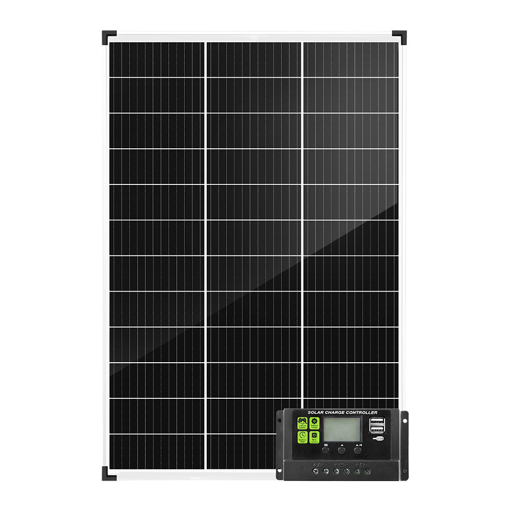 ATEM POWER 130W Solar Panel Kit Mono Generator Caravan Camping Power Battery Charging 12V