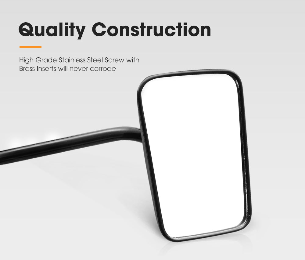 SAN HIMA Pair Towing Mirrors Universal Multi Fit Clamp On 4X4 Caravan Trailer